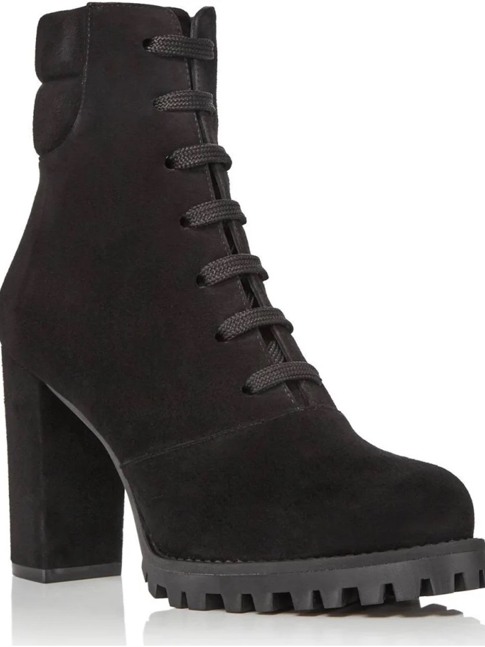 Stuart Weitzman Womens Black Lug Sole Comfort Cyler Size 6